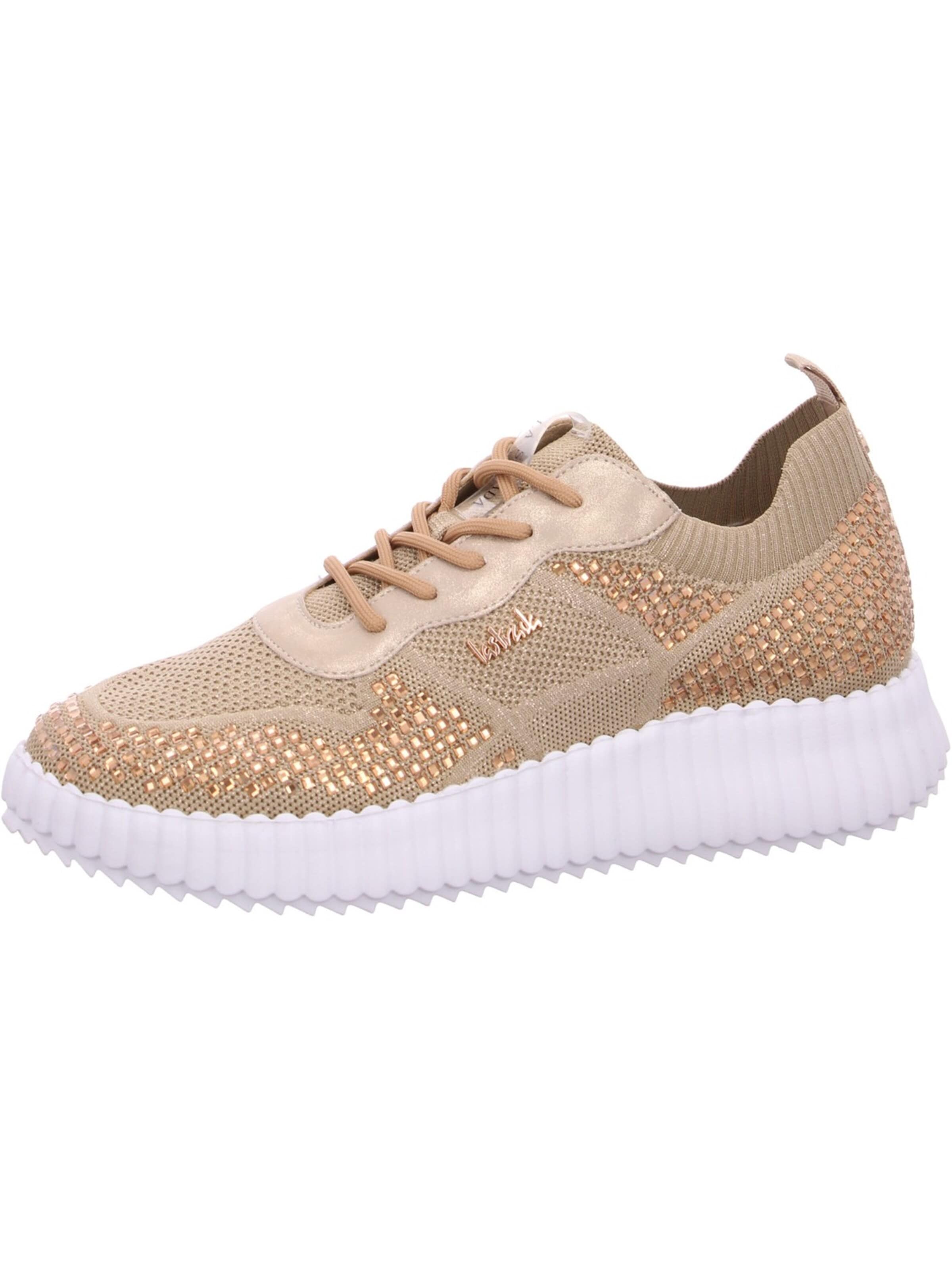 LA STRADA Sneakers in Gold: front
