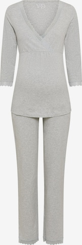 Pijama de la VIVANCE pe gri: față