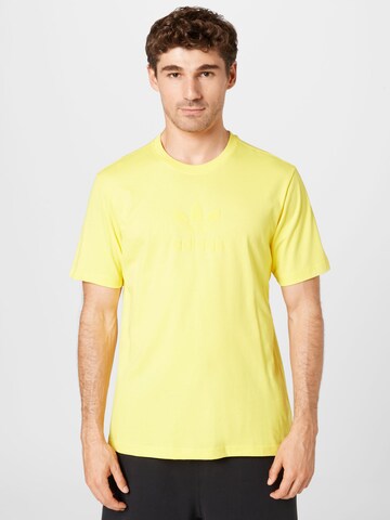 T-Shirt 'Trefoil Series Street' ADIDAS ORIGINALS en jaune : devant