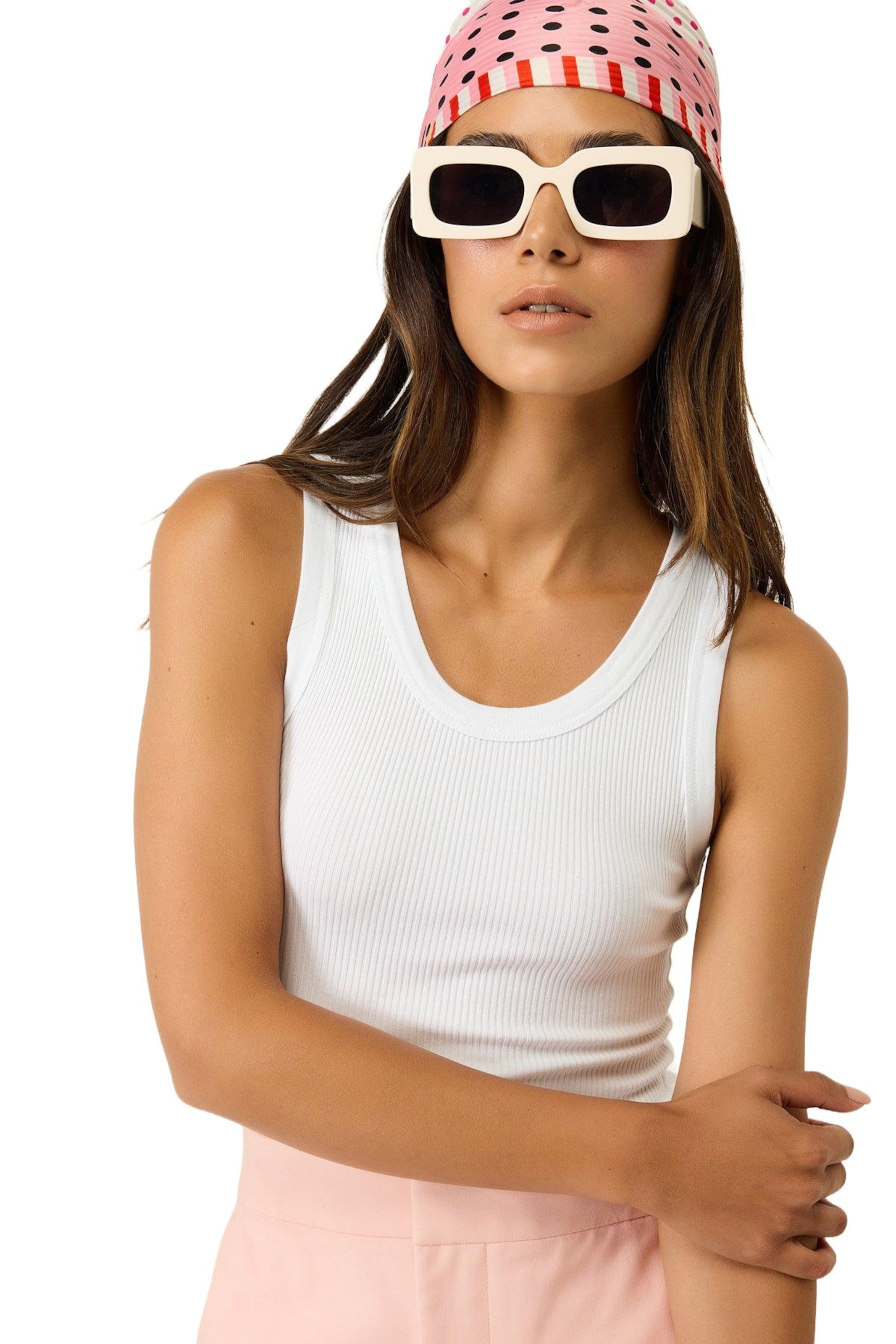 No Matter What Top in Weiß