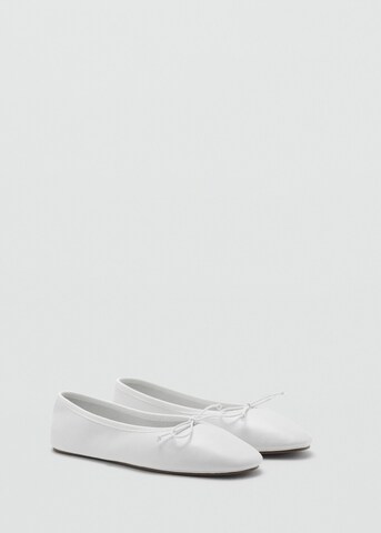 MANGO Ballerina 'Suave' in Weiß