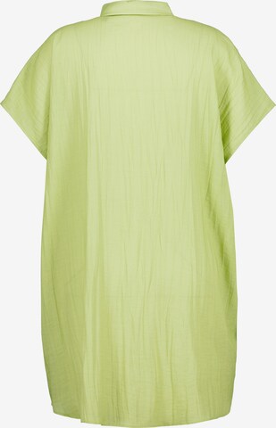 Ulla Popken Shirt Dress in Green