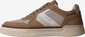 REDSKINS Sportlicher Schnürschuh 'Lerma-Sneaker aus Leder' in Beige: Vorderseite