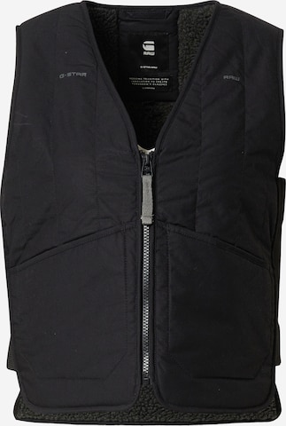 G-Star RAW Bodywarmer in Zwart: voorkant