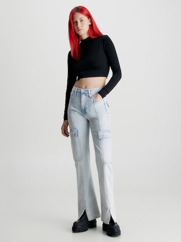 Calvin Klein Jeans Bootcut Cargojeans i blå