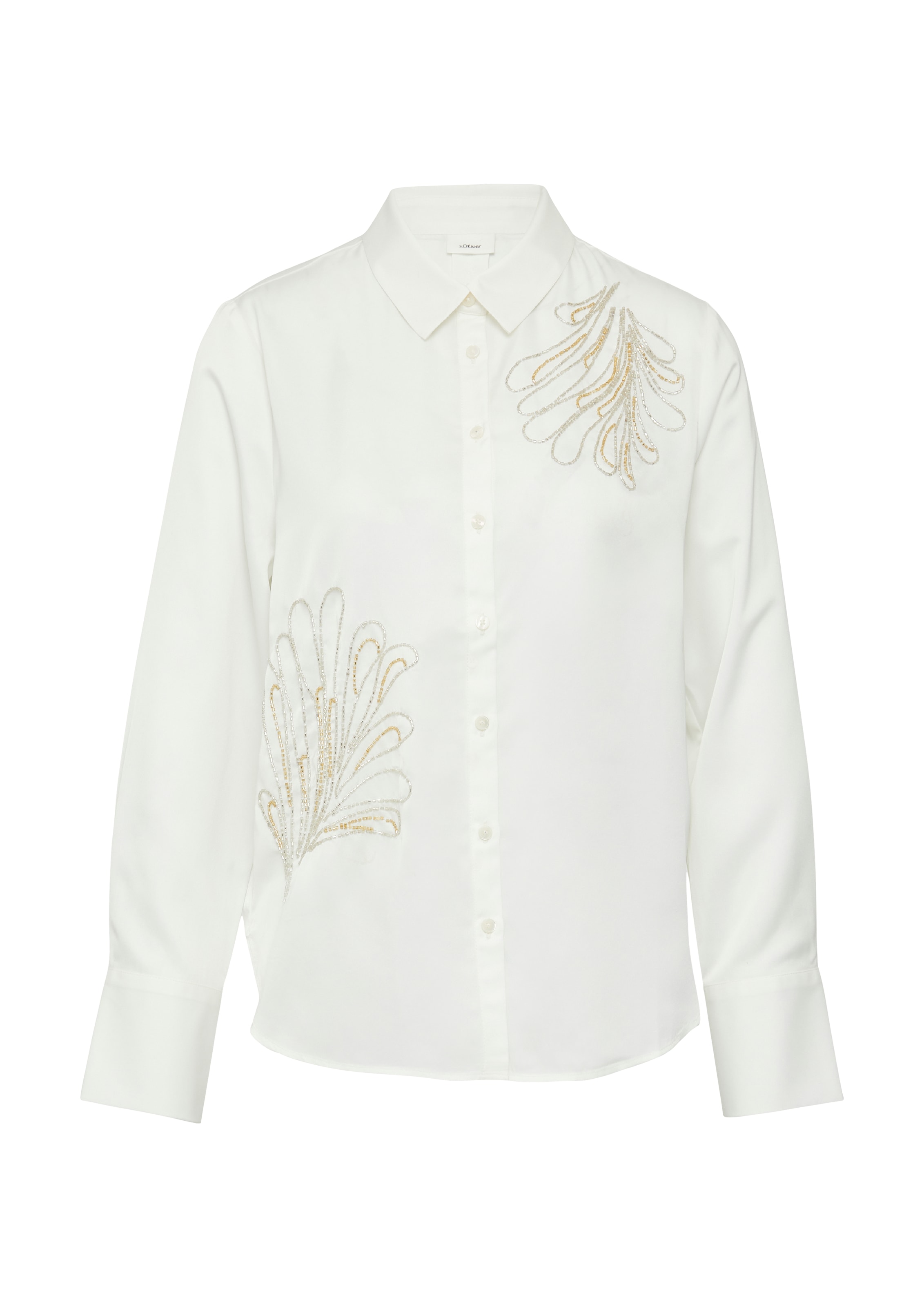 s.Oliver BLACK LABEL Blouse in Beige: voorkant
