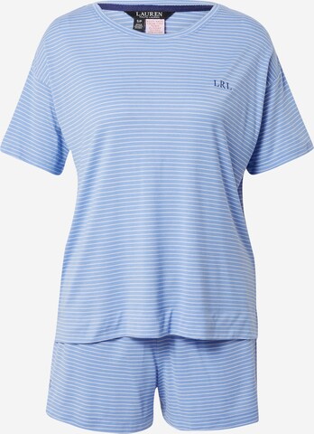 Lauren Ralph Lauren Korte pyjama in Blauw: voorkant