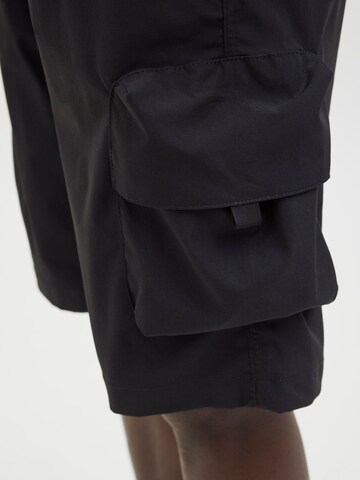 JACK & JONES Loosefit Cargohose in Schwarz