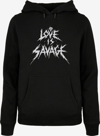 ABSOLUTE CULT Sweatshirt 'Love Is Savage' in Black: front