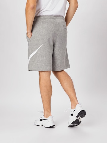 Nike Sportswear Regular Trousers 'Club' in Grey