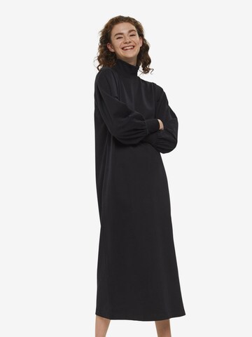 EDC BY ESPRIT Gebreide jurk in Zwart: voorkant