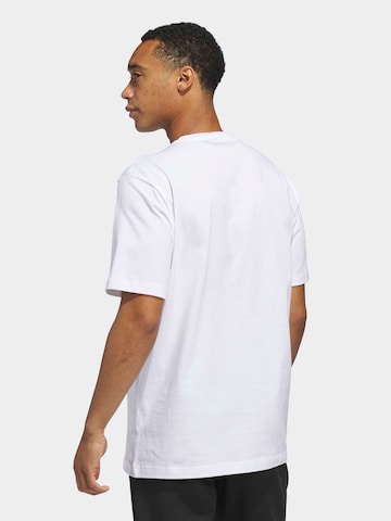 T-Shirt fonctionnel 'SPRTMN FISH' ADIDAS SPORTSWEAR en blanc