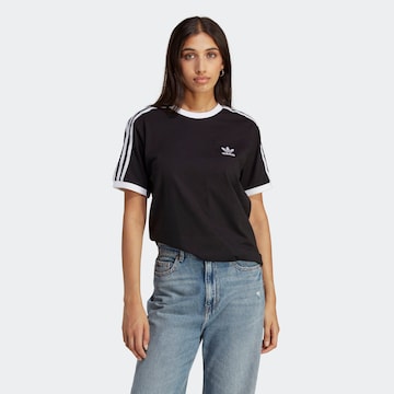 Tricou 'Adicolor Classics 3-Stripes' de la ADIDAS ORIGINALS pe negru: față