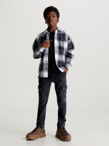 Calvin Klein Jeans Regular Fit Hemd in Schwarz