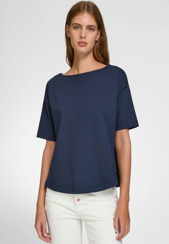 DAY.LIKE Rundhalsshirt Cotton in Blau: predná strana