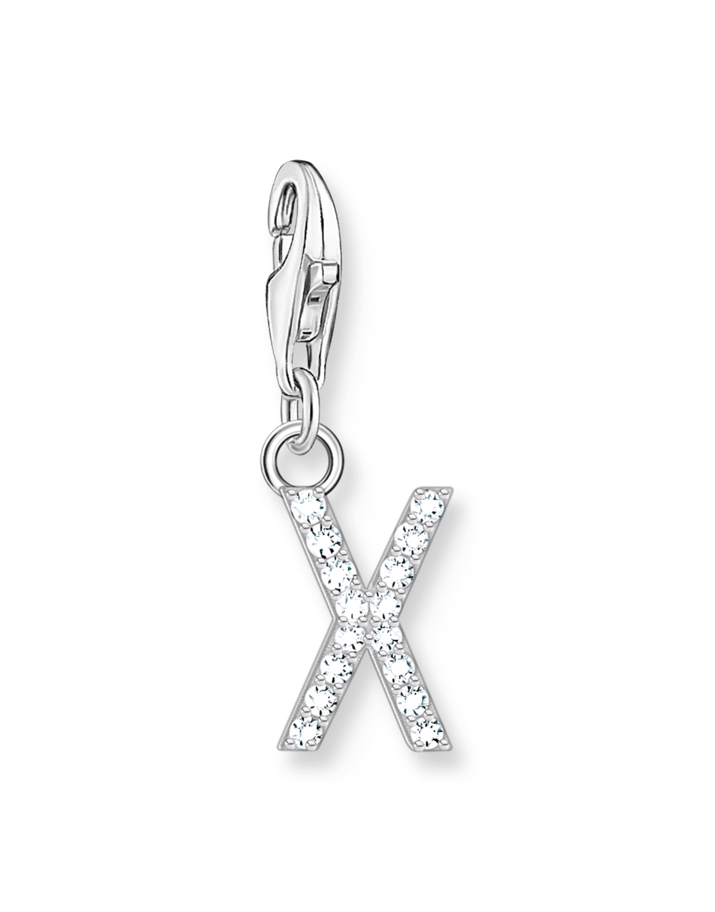 Thomas Sabo Pendant 'Buchstabe X' in Silver: front