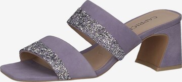 CAPRICE Mules in Purple: front