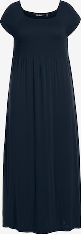 Robe d’été Ulla Popken en bleu : devant