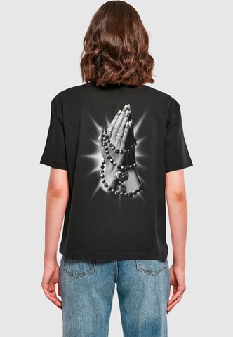 T-shirt 'Praying Hands' Miss Tee en noir