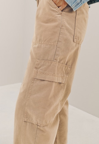 Wide Leg Jeans cargo Next en beige