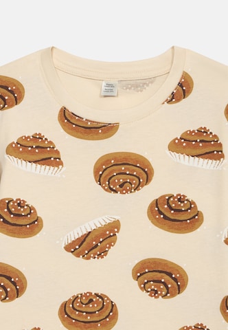 Lindex Комплект пижама 'Cinnamon Roll' в бежово: отпред