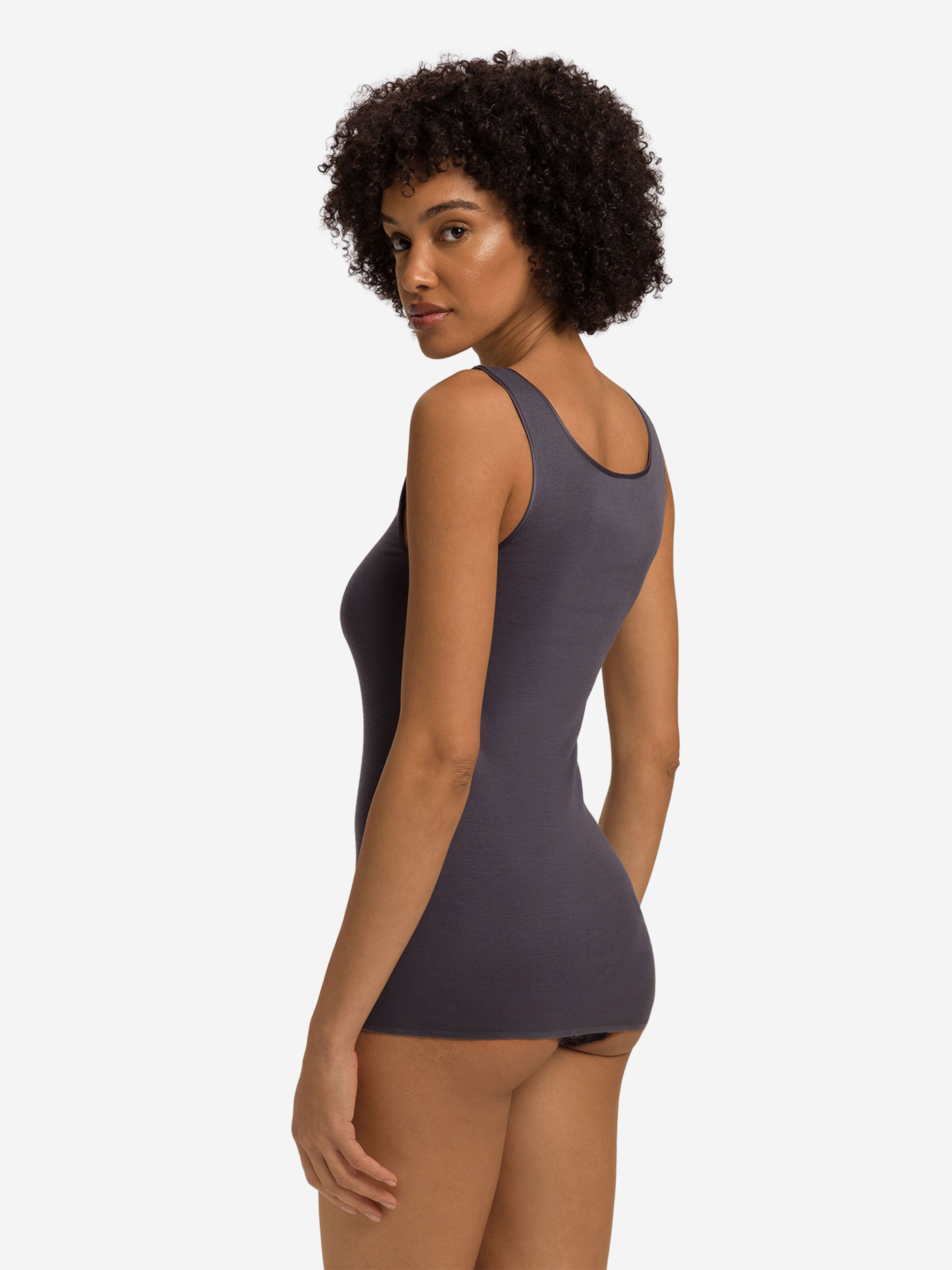 Hanro Top ' Cotton Seamless ' in Black