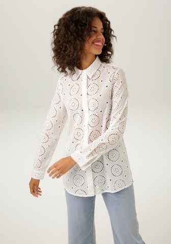 Aniston CASUAL Blouse in White: front