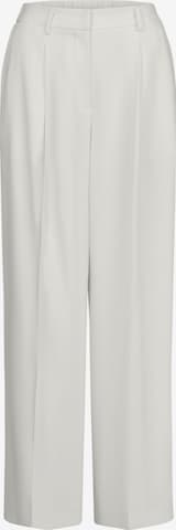 APART Wide leg Pleated Pants in White: front