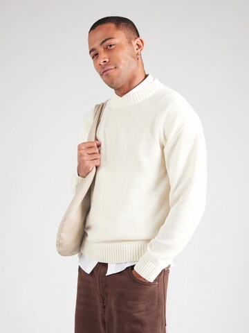 JACK & JONES Свитер 'JJEURBAN' в Бежевый: спереди