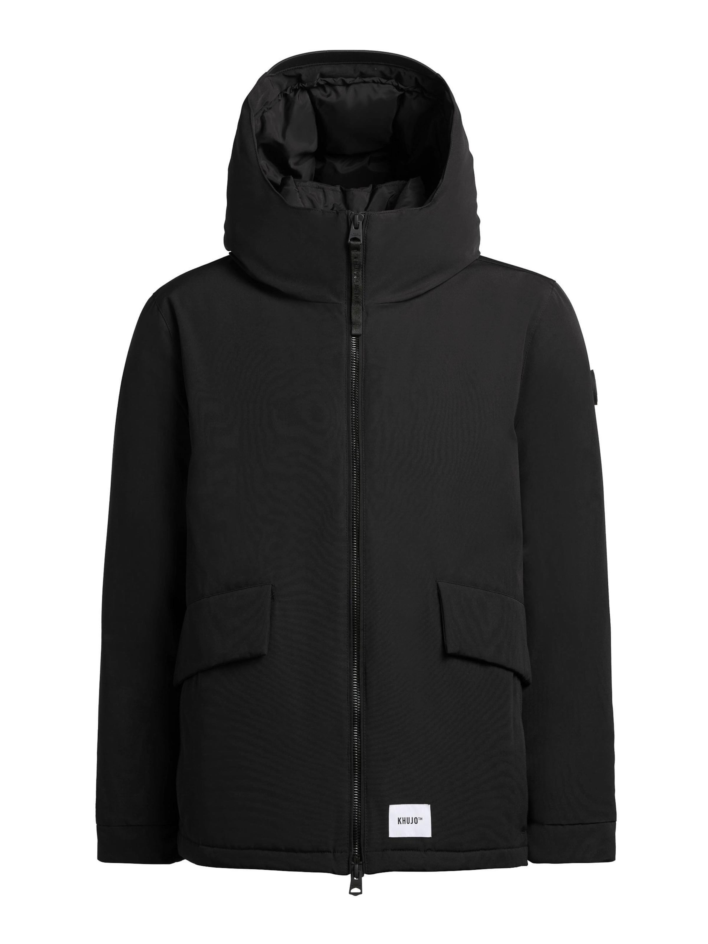 Giacca invernale 'Oreg' di khujo in nero: frontale