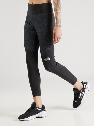 Skinny Pantalon de sport THE NORTH FACE en noir : devant