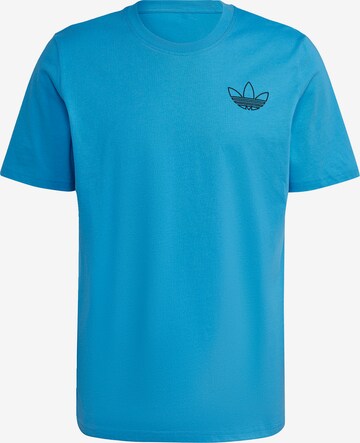 ADIDAS ORIGINALS T-Shirt 'Trefoil Series Style' in Blau: predná strana