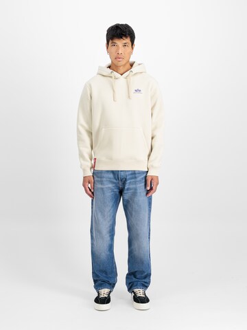 Coupe regular Sweat-shirt ALPHA INDUSTRIES en blanc