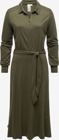 Ragwear Shirt Dress 'Plantee' in Green: front