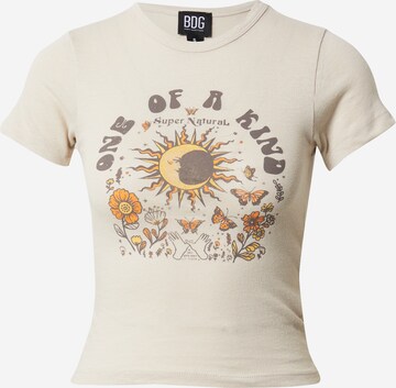 BDG Urban Outfitters Тениска 'ONE OF A KIND' в бежово: отпред