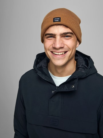 JACK & JONES Beanie 'DNA' in Brown