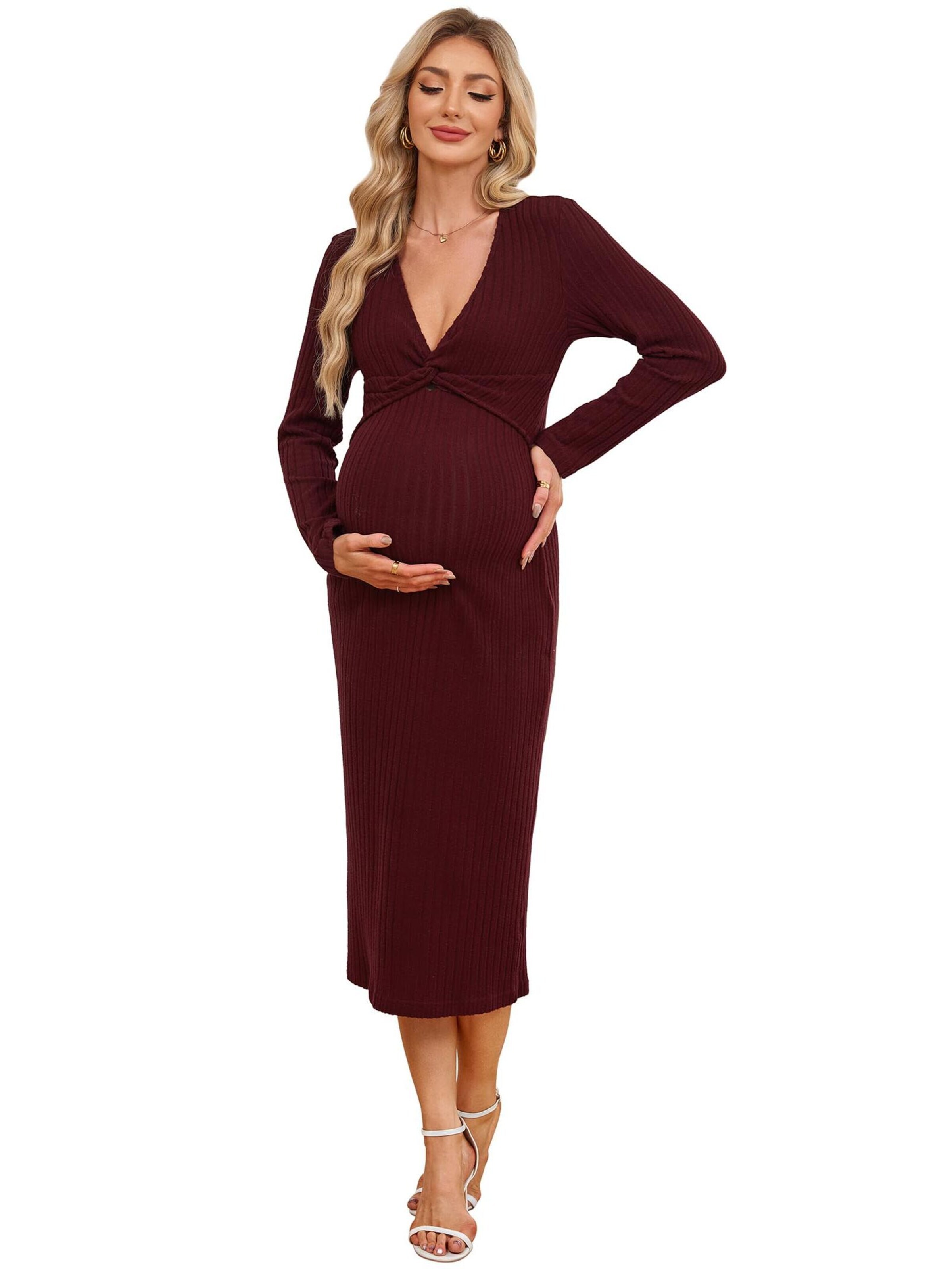 Yesfashion Jurk in Rood: voorkant