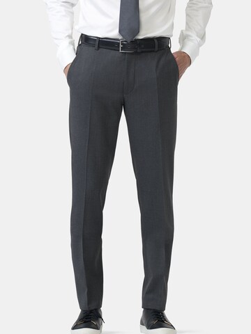 Coupe slim Pantalon 'Bonn' MEYER en gris : devant