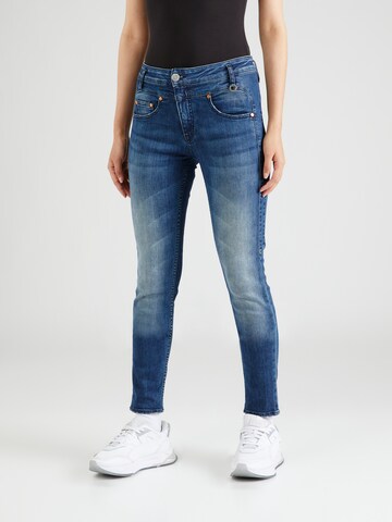 Skinny Jean Herrlicher en bleu : devant