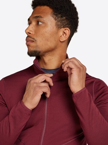 ICEBREAKER Sports sweat jacket 'EleMtal' in Red