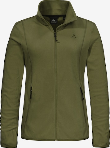 Schöffel Functionele fleece jas in Groen: voorkant