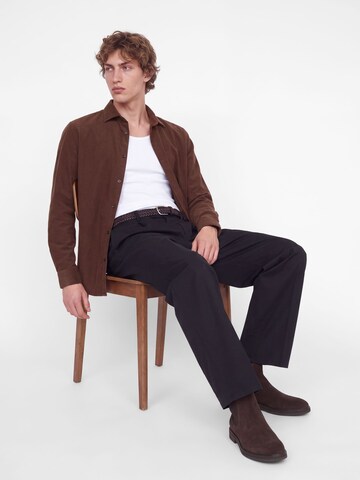 JACK & JONES Regular Fit Hemd in Braun