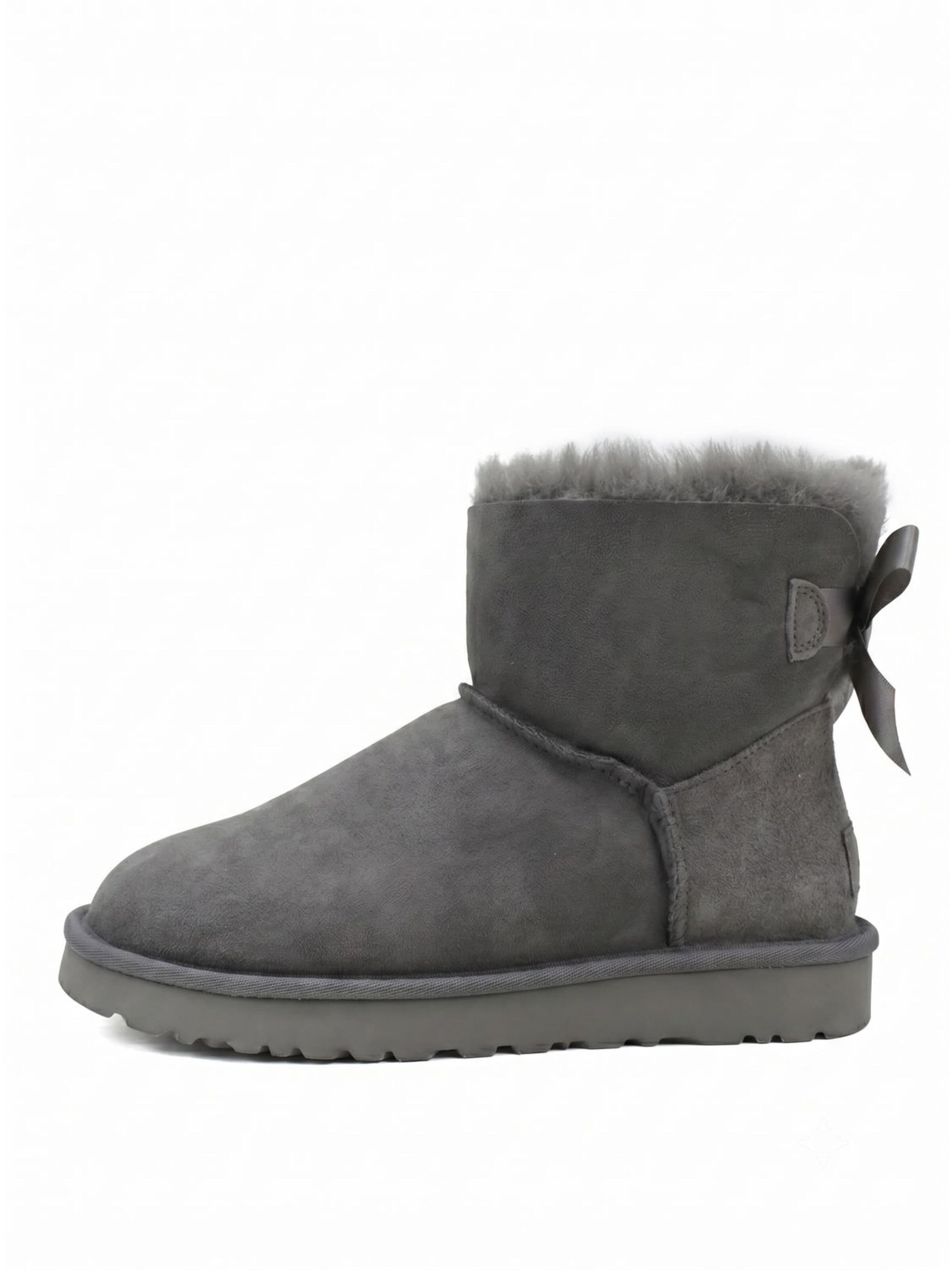 UGG Boots 'Mini Bailey Bow II'‌‌‌‌‌‌ in Grau: Vorderseite