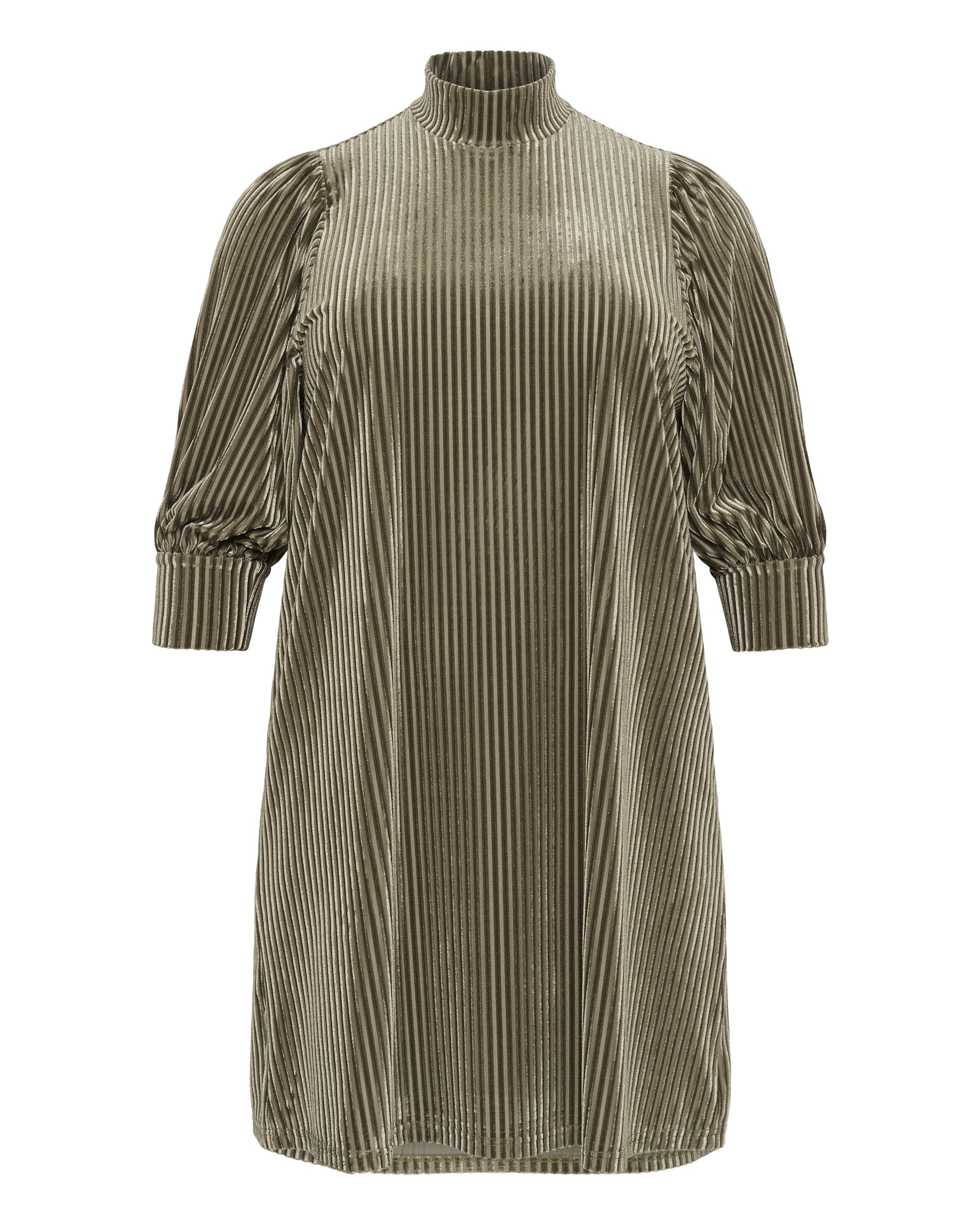 KAFFE CURVE Jurk 'KCcacanna' in Groen: voorkant