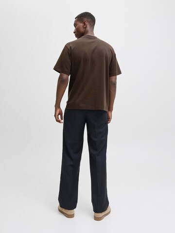 JACK & JONES T-Shirt 'JJEUrban Edge' in Braun