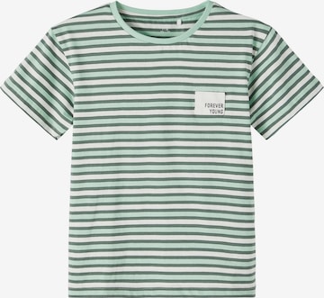 NAME IT Shirt 'Dik' in Groen: voorkant