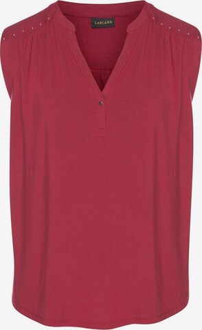 LASCANA Blouse in Red: front