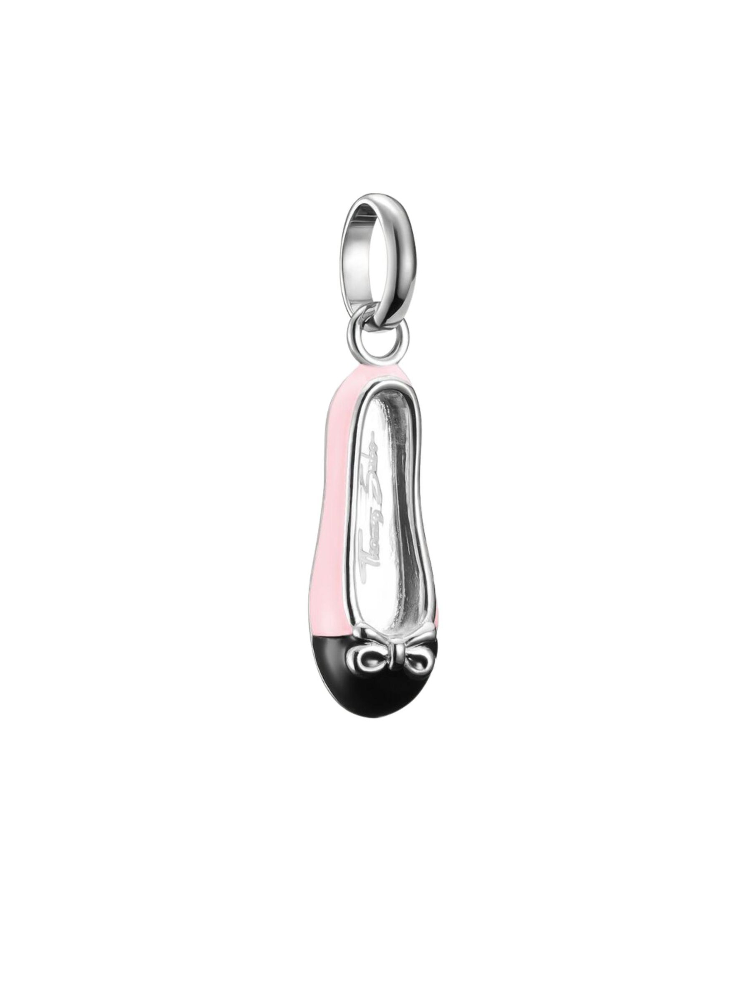 Pendentif 'Rosa Ballerina' Thomas Sabo en argent : devant