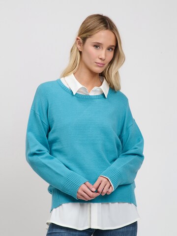 Influencer - Jersey en azul: frente