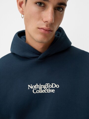 Bershka Sweatshirt in Blauw